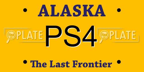 PS4 Alaska License Plate