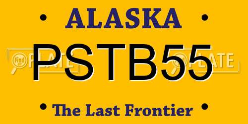 PSTB55 Alaska License Plate