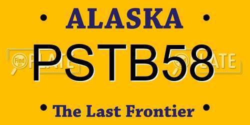 PSTB58 Alaska License Plate