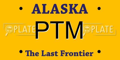 PTM Alaska License Plate