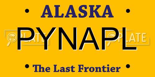 PYNAPL Alaska License Plate