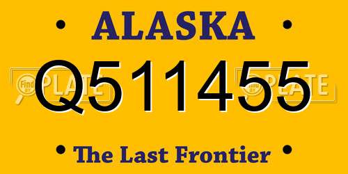 Q511455 Alaska License Plate