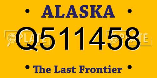 Q511458 Alaska License Plate
