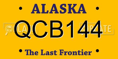 QCB144 Alaska License Plate