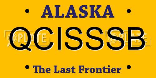 QCISSSB Alaska License Plate