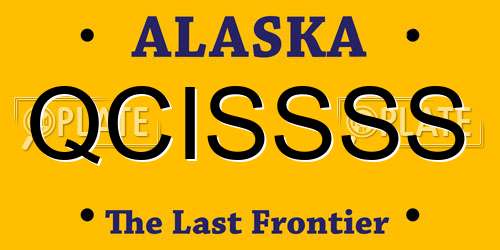 QCISSSS Alaska License Plate