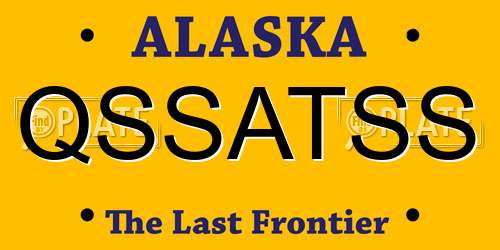 QSSATSS Alaska License Plate