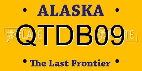 QTDB09 Alaska License Plate