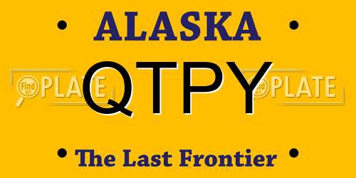 QTPY Alaska License Plate