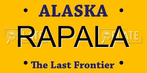 RAPALA Alaska License Plate