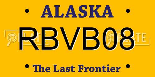 RBVB08 Alaska License Plate