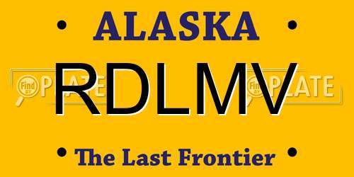 RDLMV Alaska License Plate