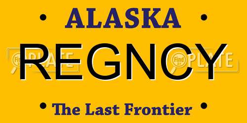 REGNCY Alaska License Plate