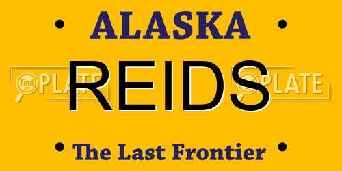 REIDS Alaska License Plate