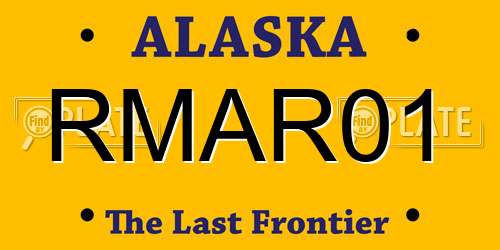 RMAR01 Alaska License Plate