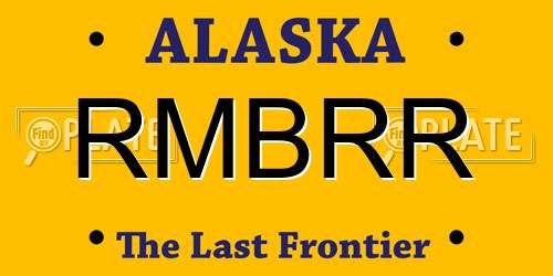 RMBRR Alaska License Plate