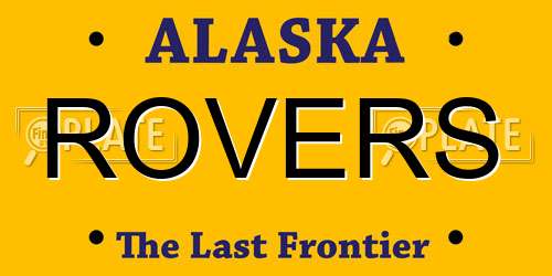 ROVERS Alaska License Plate