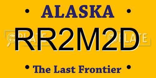 RR2M2D Alaska License Plate