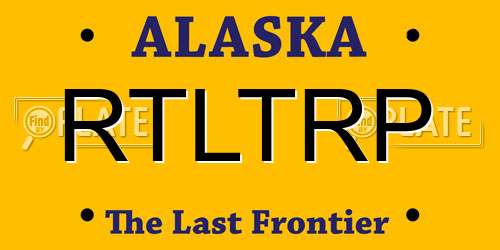 RTLTRP Alaska License Plate