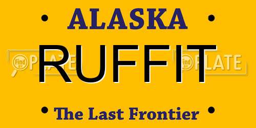 RUFFIT Alaska License Plate