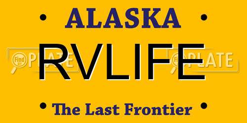 RVLIFE Alaska License Plate