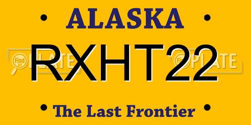 RXHT22 Alaska License Plate