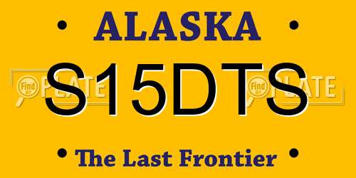 S15DTS Alaska License Plate