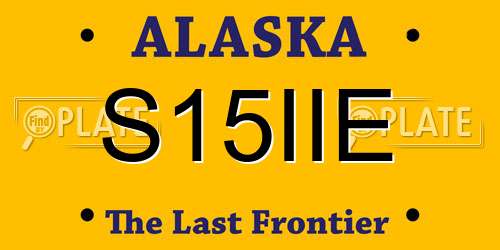 S15IIE Alaska License Plate