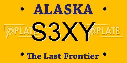 S3XY Alaska License Plate