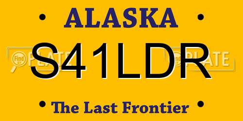 S41LDR Alaska License Plate