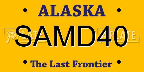 SAMD40 Alaska License Plate