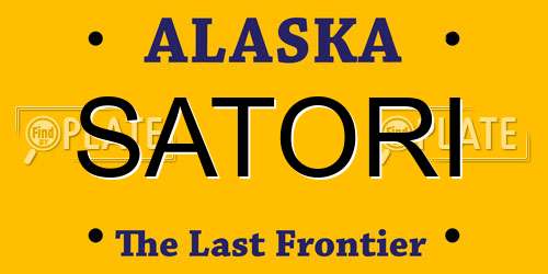 SATORI Alaska License Plate