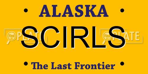SCIRLS Alaska License Plate