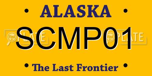SCMP01 Alaska License Plate
