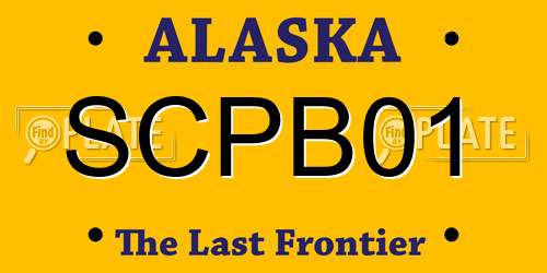 SCPB01 Alaska License Plate