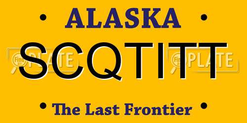 SCQTITT Alaska License Plate