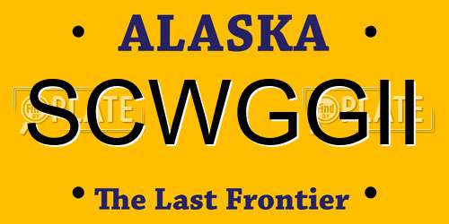 SCWGGII Alaska License Plate