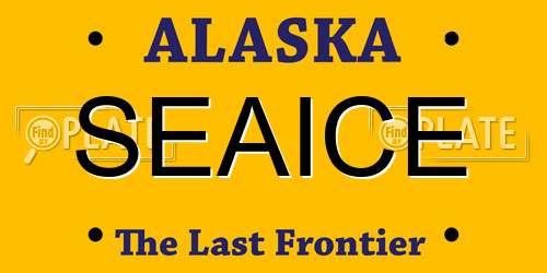 SEAICE Alaska License Plate