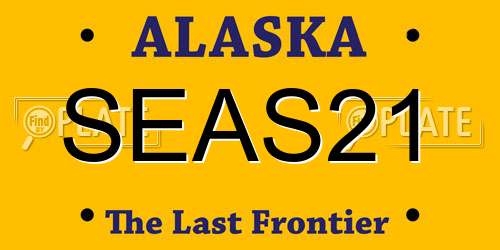 SEAS21 Alaska License Plate