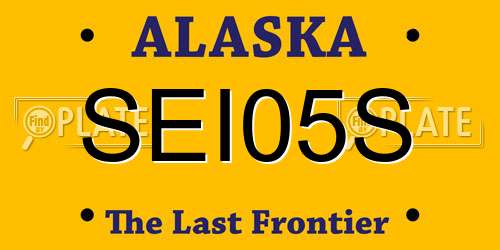 SEI05S Alaska License Plate