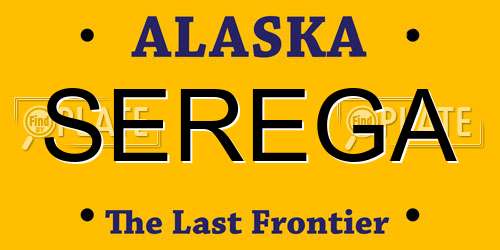 SEREGA Alaska License Plate