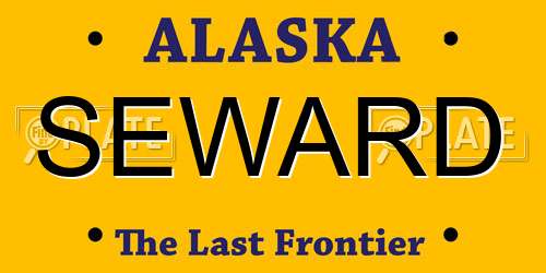 SEWARD Alaska License Plate