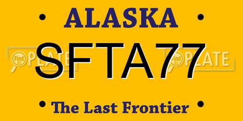 SFTA77 Alaska License Plate