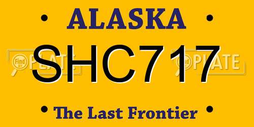 SHC717 Alaska License Plate