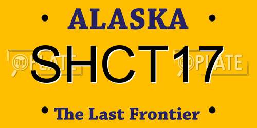 SHCT17 Alaska License Plate