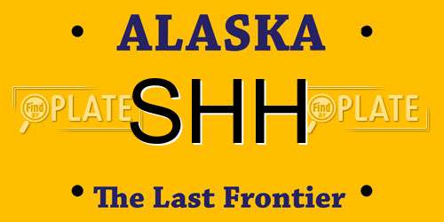 SHH Alaska License Plate