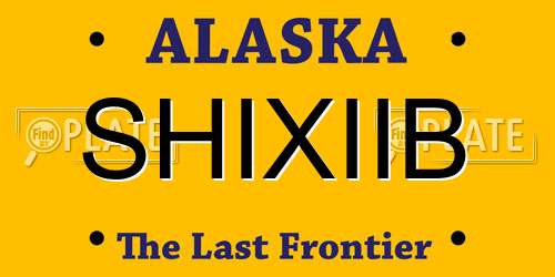 SHIXIIB Alaska License Plate