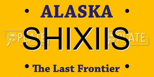 SHIXIIS Alaska License Plate