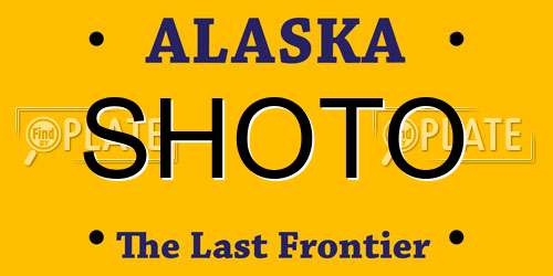 SHOTO Alaska License Plate