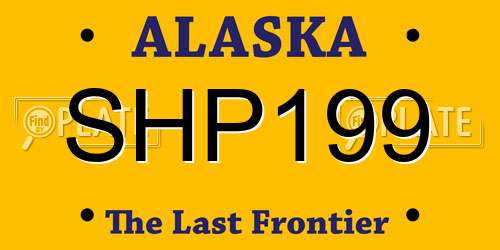 SHP199 Alaska License Plate